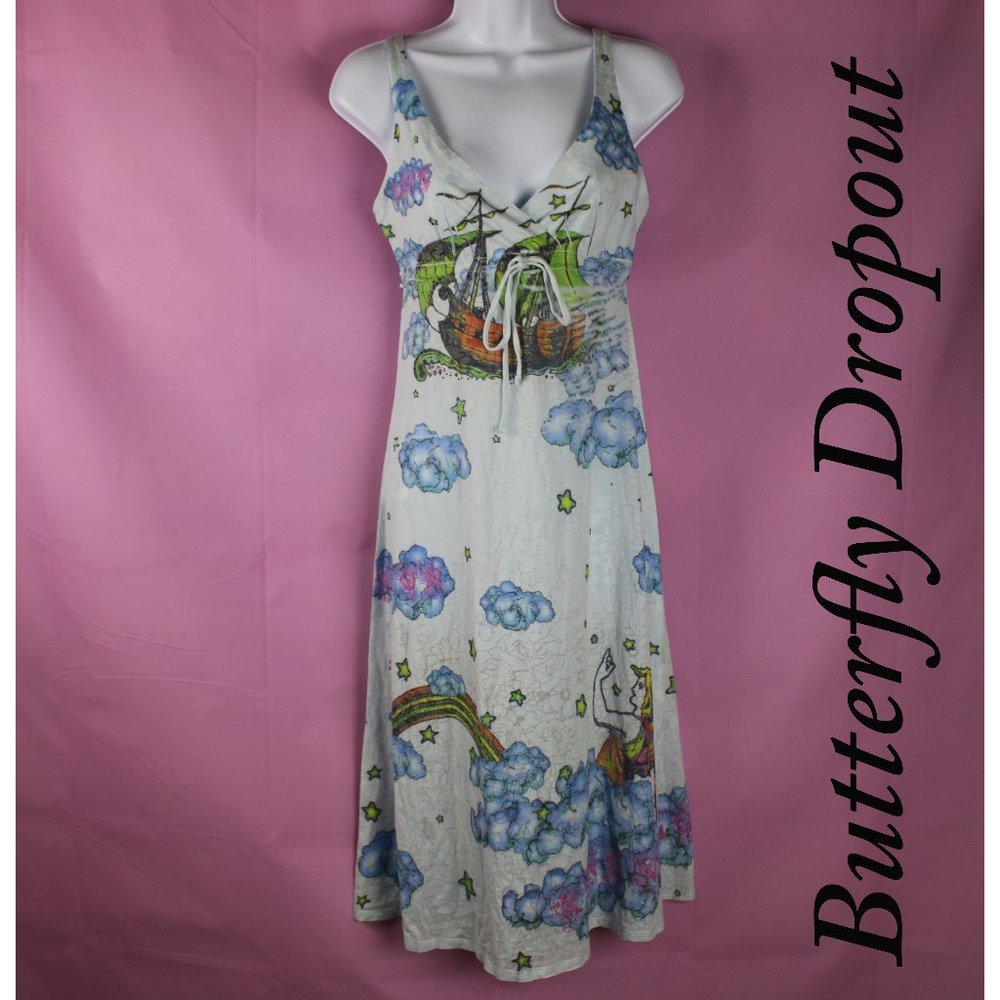 Butterfly Dropout  Clubwear Dress Floral Mediaval